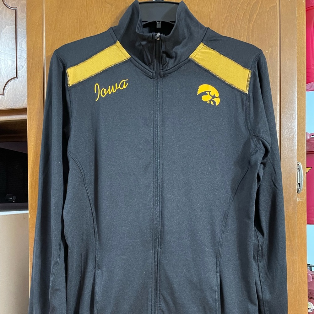 Women’s Medium 8-10 Iowa Hawkeyes Zip Long Sleeve